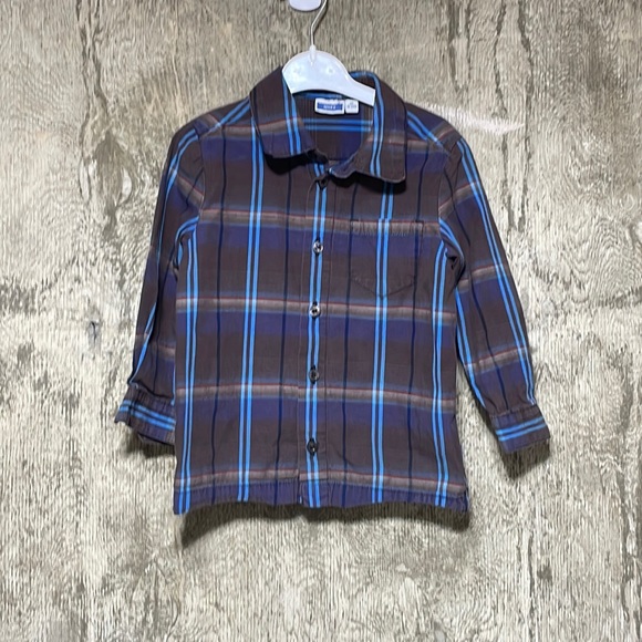MEXX baby boy plaid button down shirt - Picture 1 of 3